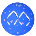 Round Board Flip Flop Slipper w/ Stars